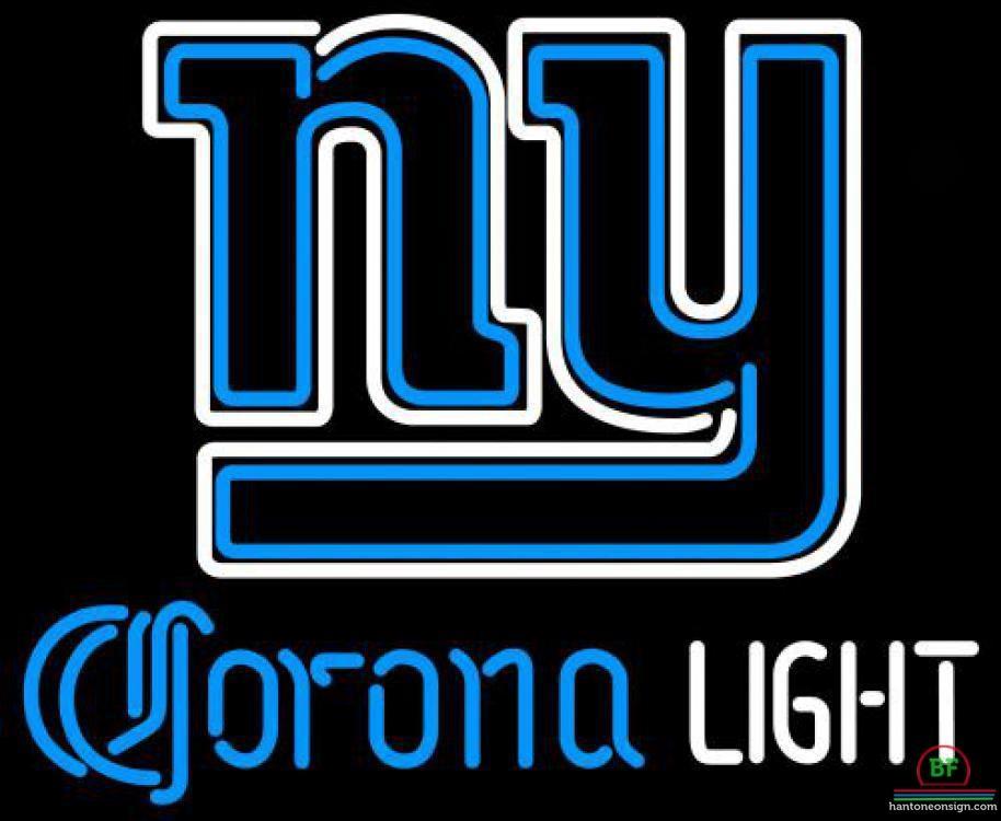 Corona Light New York Giants Neon Sign Teams Neon Light