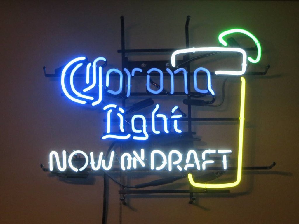 Corona Light Now On Draft Neon Sign Neon Light