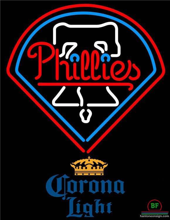 Corona Light Philadelphia Phillies Neon Sign Teams Neon Light