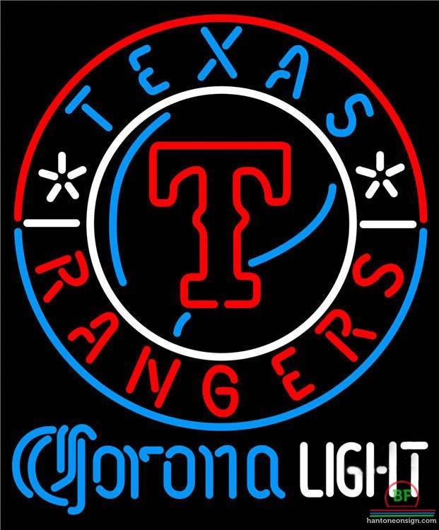 Corona Light Texas Rangers Neon Sign Teams Neon Light