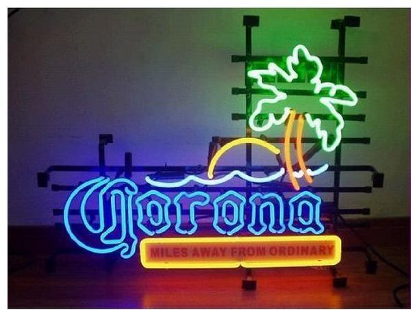 Corona Miles Away From Ordinary Neon Sign Bar Sign Neon Light