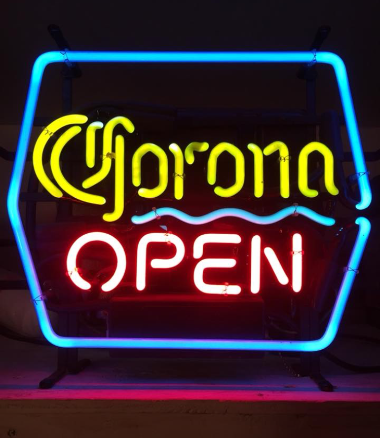 Corona Open Neon Sign Neon Light
