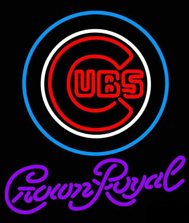 Crown Royal Chicago Cubs Neon Sign Teams Neon Light