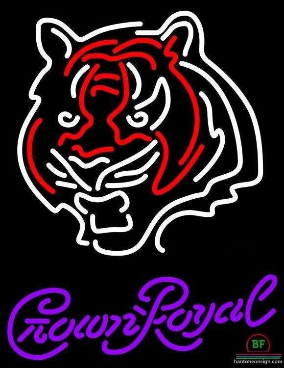 Crown Royal Cincinnati Bengals Neon Sign Teams Neon Light