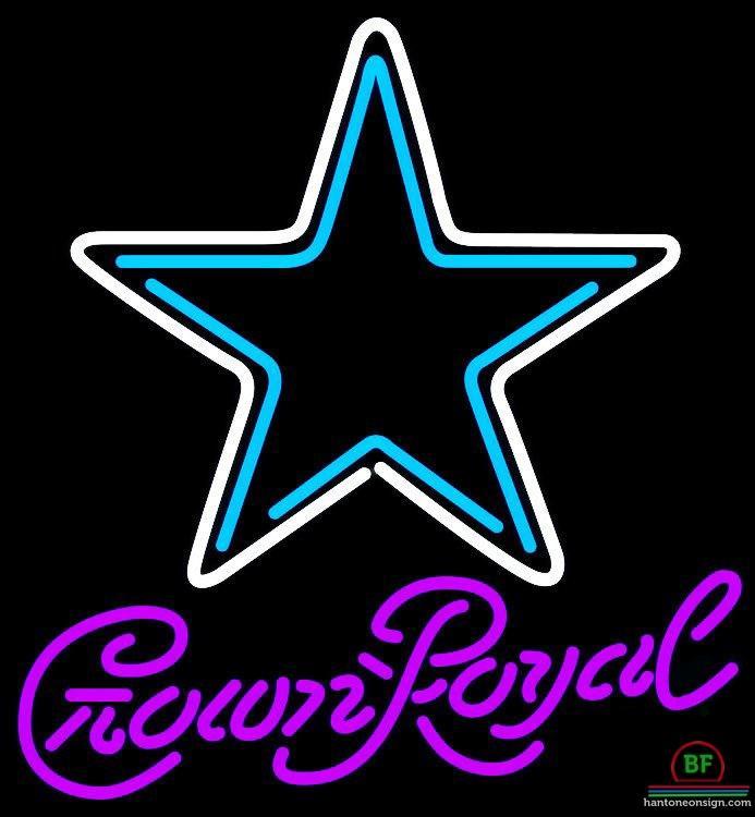Crown Royal Dallas Cowboys Neon Sign Teams Neon Light DIY Neon Signs