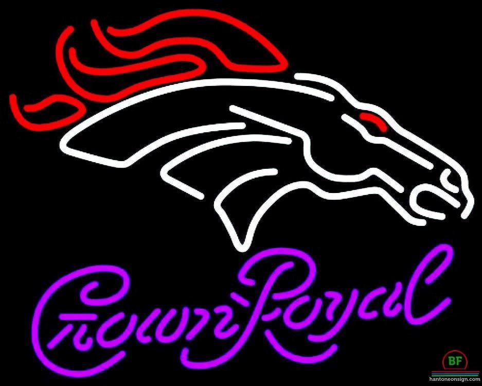 Crown Royal Denver Broncos Neon Sign Teams Neon Light