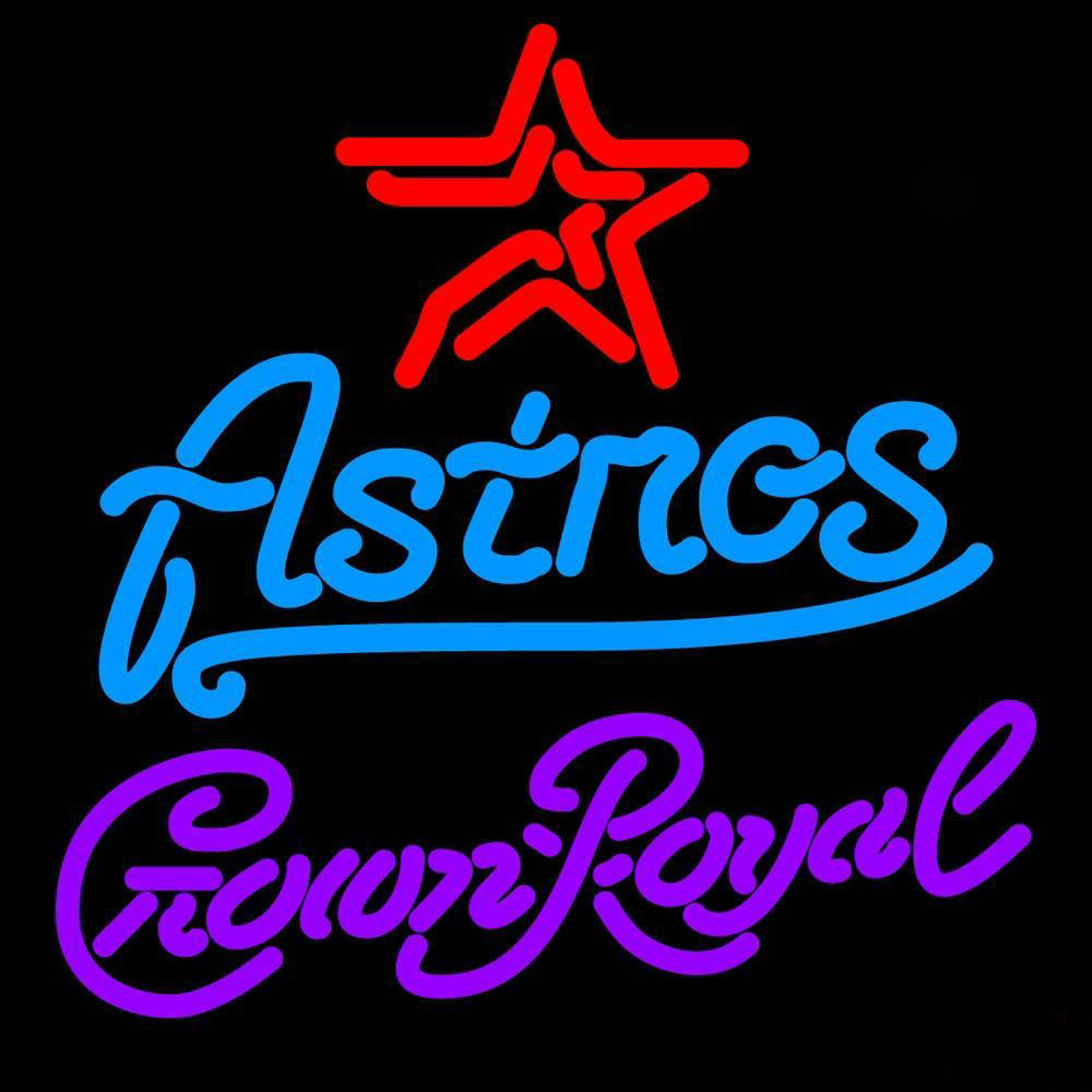 Crown Royal Houston Astros Neon Sign Teams Neon Light