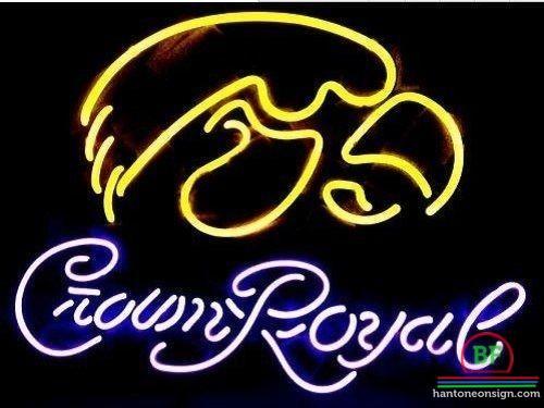 Crown Royal Iowa Hawkeyes Mascot Neon Sign NCAA Teams Neon