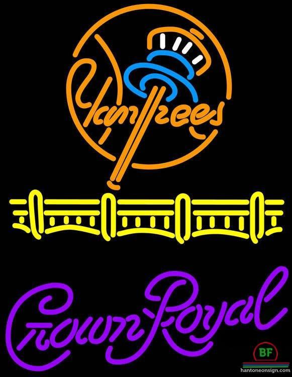 Crown Royal New York yankees Neon Sign Teams Neon Light