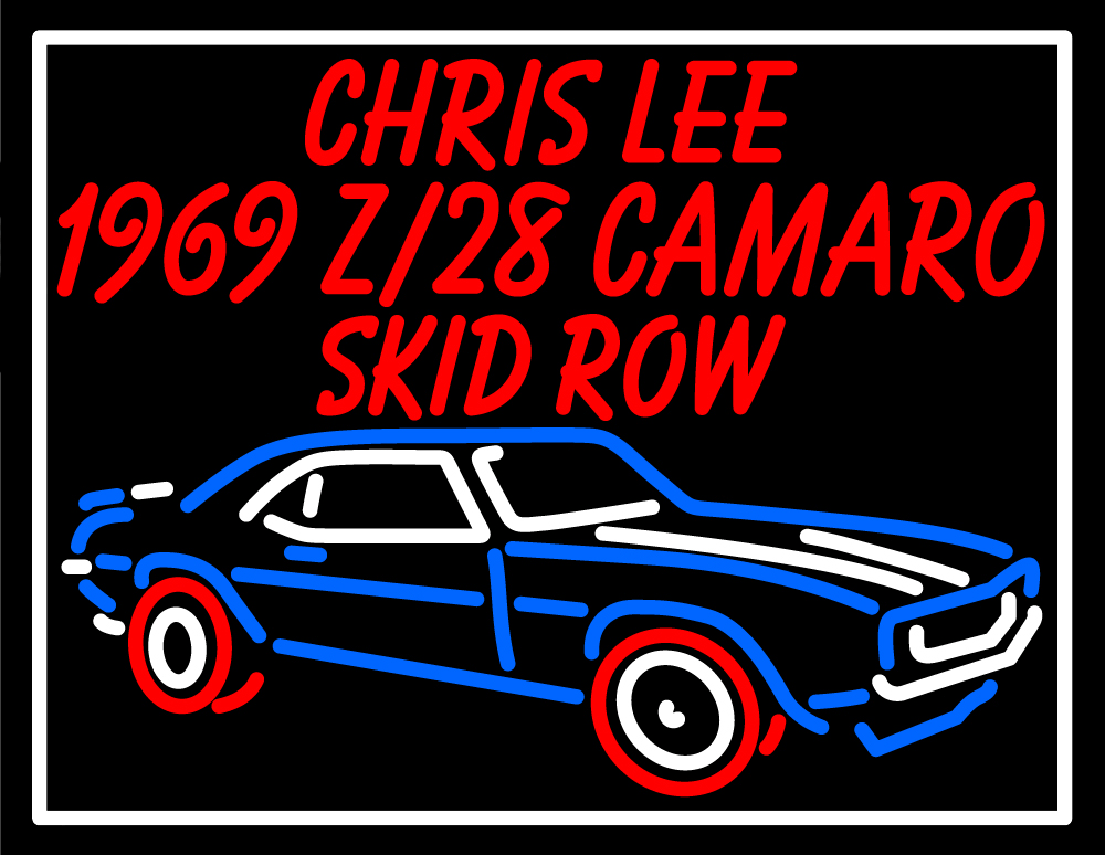 Custom 1969 Z128 Camaro Skid Row Neon Sign Neon Light