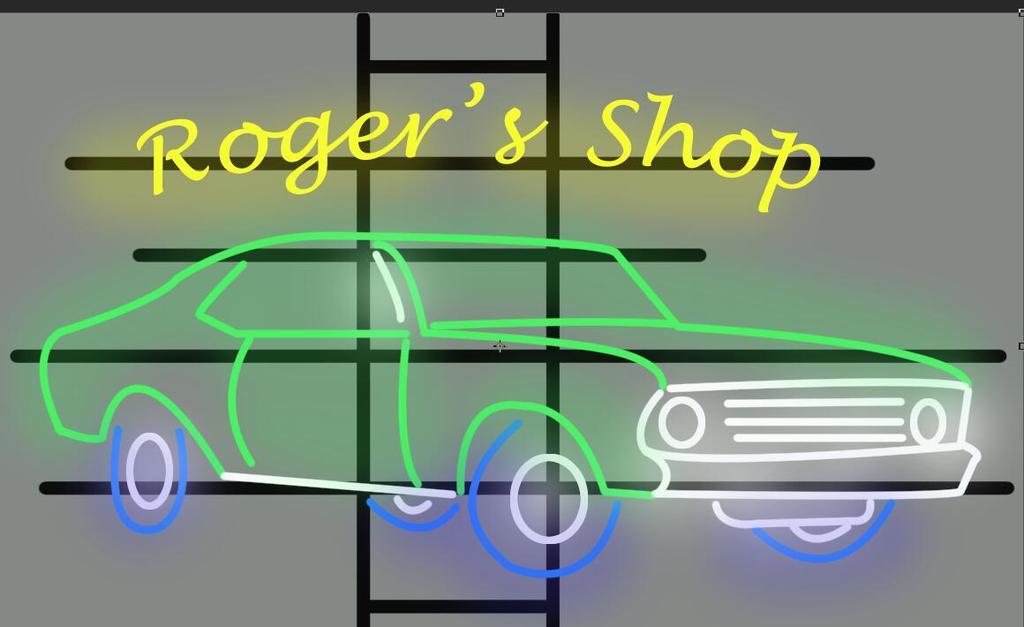 Custom Garage 1970 Nova SS Neon Light