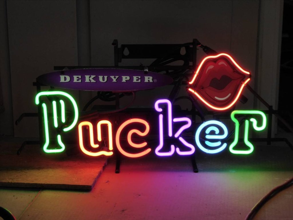 Dekuyper Pucker Liquor Beer Neon Sign Neon Light