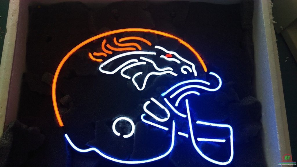 Denver Broncos Helmet Neon Sign Teams Neon Light