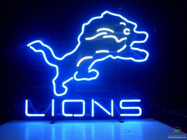 Detroit Lions Neon Sign Teams Neon Light – DIY Neon Signs – Custom Neon