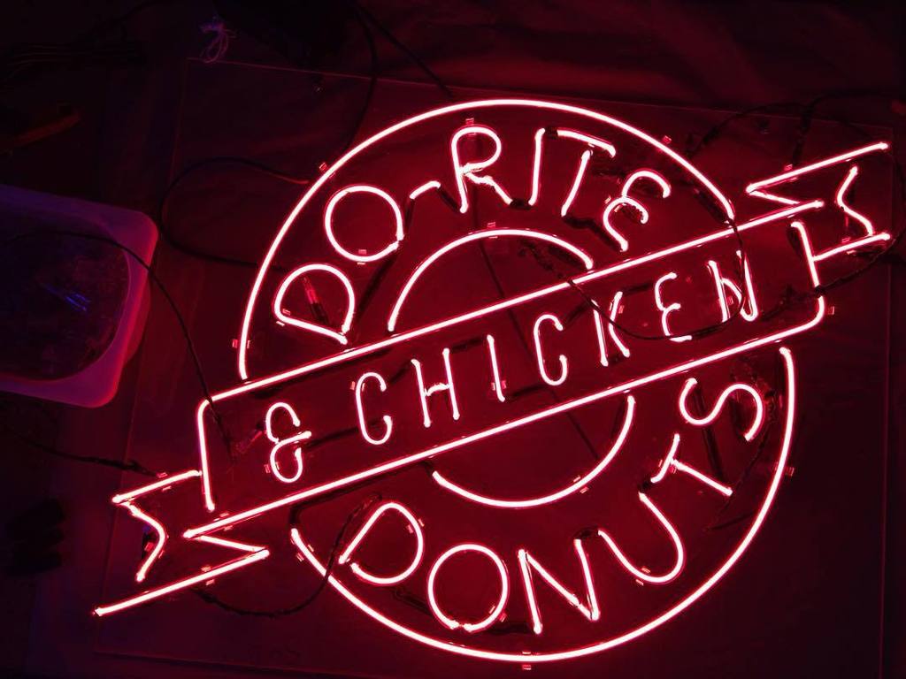 Do Rite Chicken Donuts Neon Sign Bar Sign Neon Light