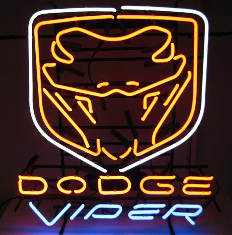 Dodge Viper Auto Car Neon Sign