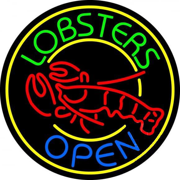 Lobsters Open Neon Sign Bar Sign Neon Light