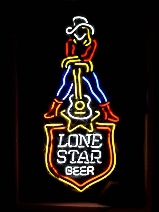 Lone Star Beer Guiter Payer Neon Sign Neon Light