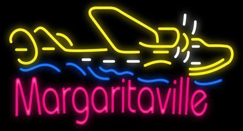 Margaritaville Air Plane Neon Sign Neon Light