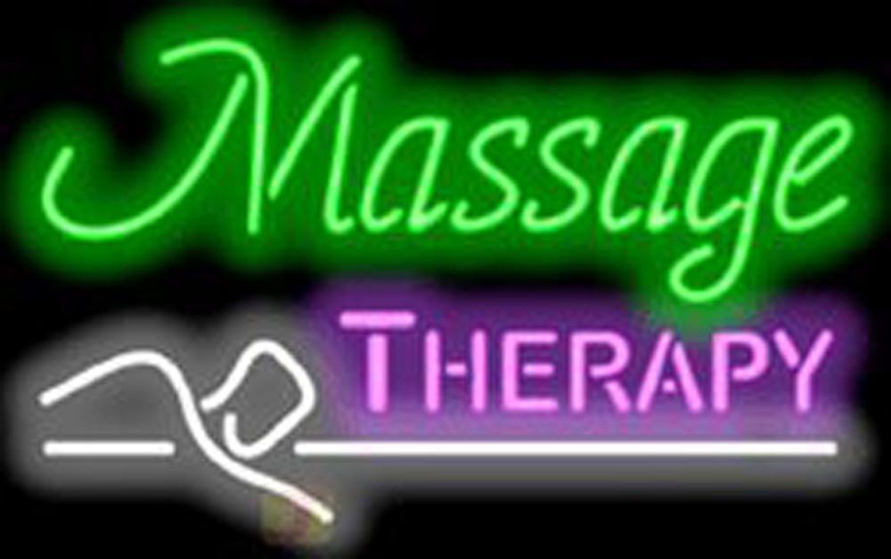 Massage Therapy Neon Sign