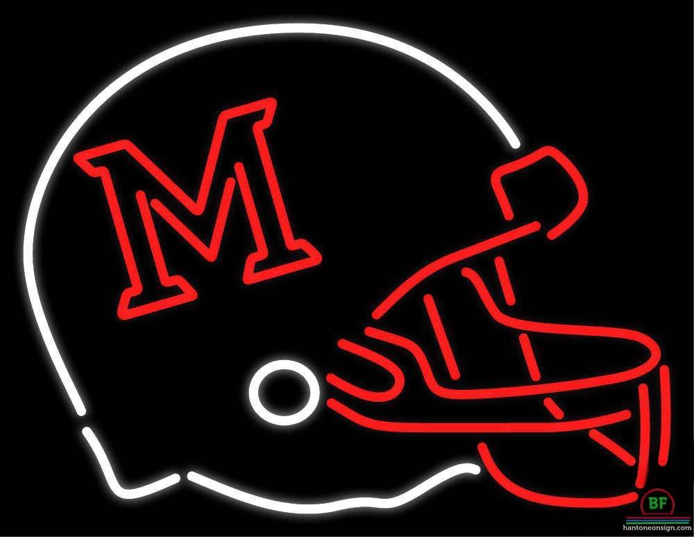 Miami Ohio Redhawks Helmet Neon Sign NCAA Teams Neon Light