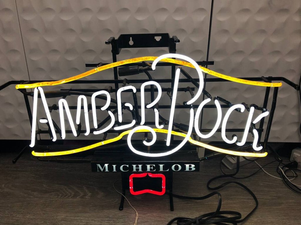 Michelob Amber Bock Neon Sign Neon Light