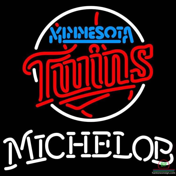 Michelob Minnesota Twins Neon Sign Teams Neon Light