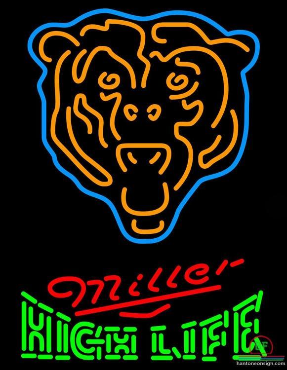 High Life Chicago Bears Neon Sign Teams Neon Light