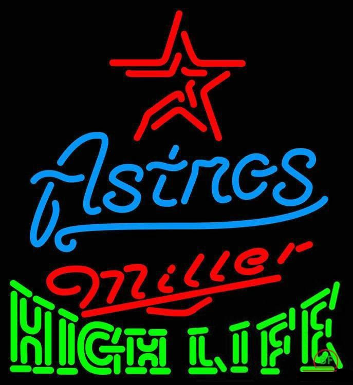 High Life Houston Astros Neon Sign Teams Neon Light