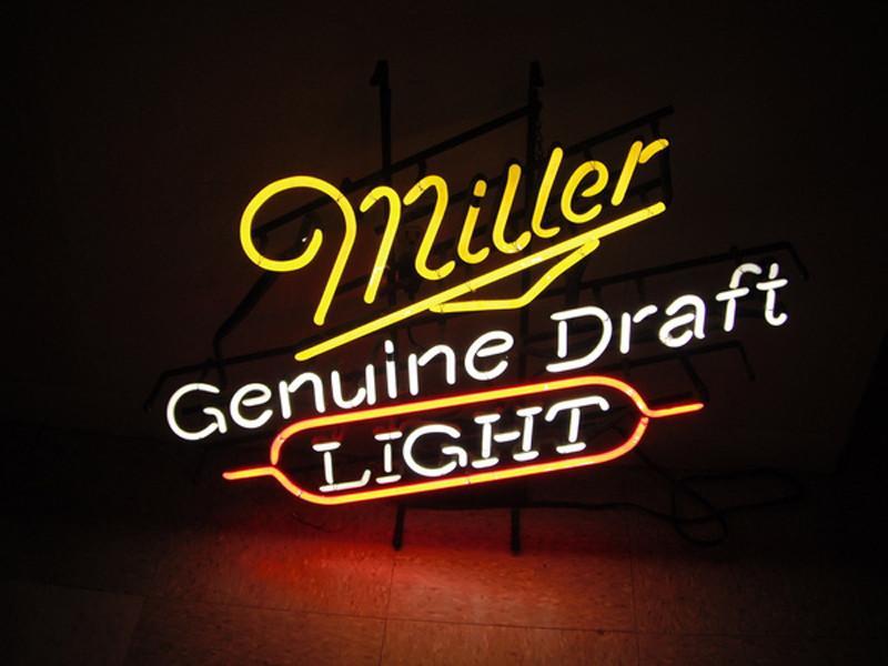 Miller Lite Genuine Draft Light Neon Sign – DIY Neon Signs