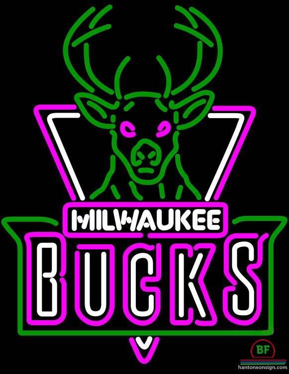 New Milwaukee Bucks Neon Sign 24"x20" Light Lamp Beer Bar Artwork Decor Display 