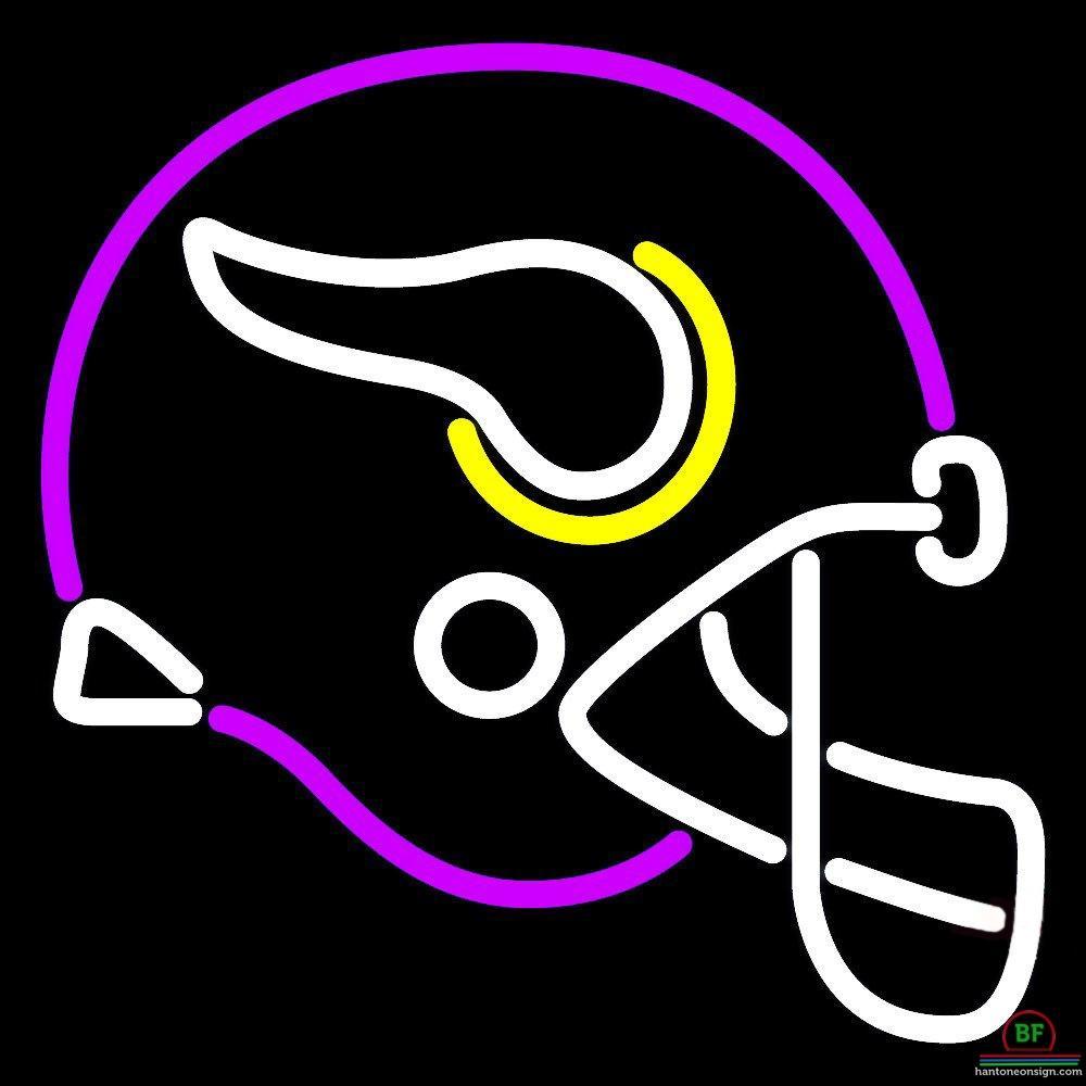Minnesota Vikings Helmet Neon Sign Teams Neon Light