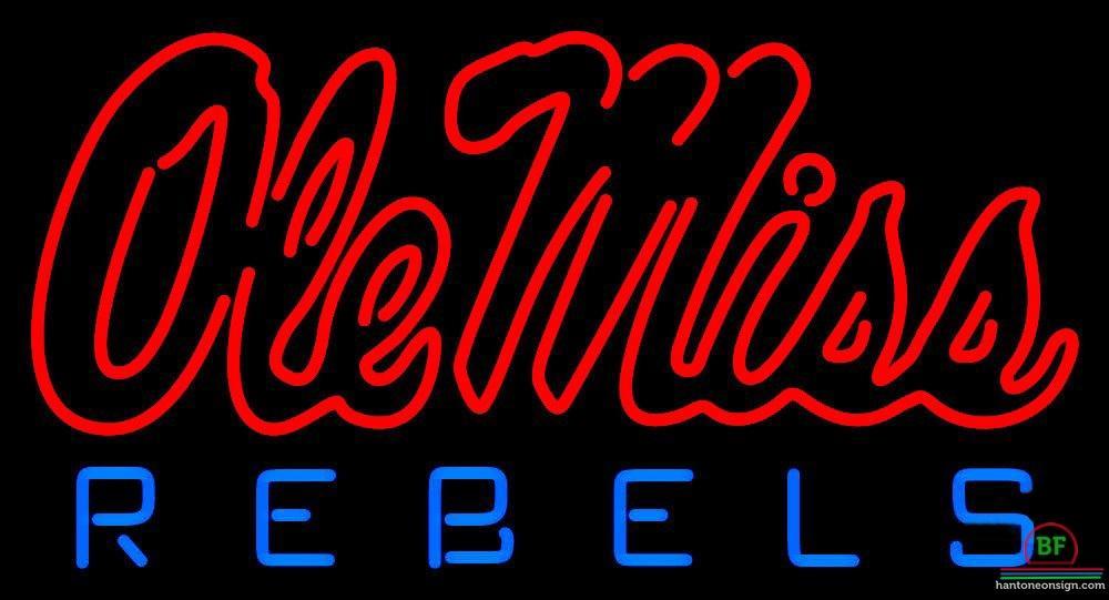 Custom Mississippi Rebels Neon Sign NCAA Teams Neon Light