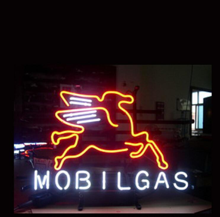 Mobil gasloine Oil Neon Sign