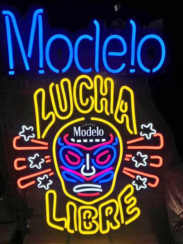 Modelo Sku Lucha Libre Neon Sign Neon Light