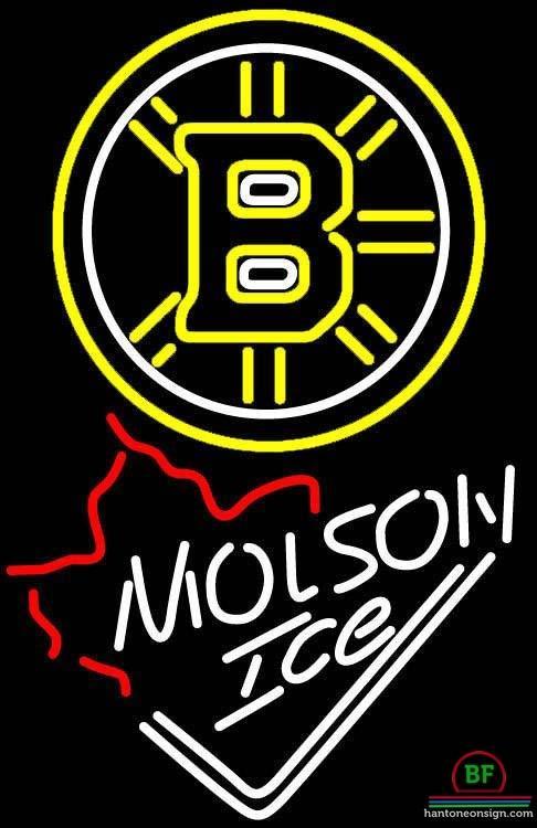Molson Canadia Boston Bruins Neon Sign Teams Neon Light