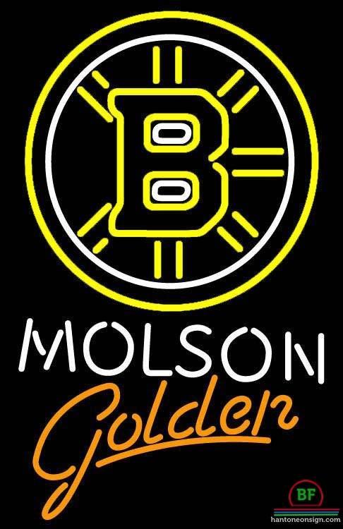 Molson Canadia Boston Bruins Neon Sign Teams Neon Light