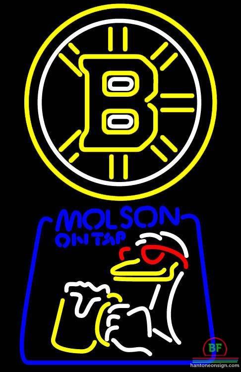 Molson Canadia Boston Bruins Neon Sign Teams Neon Light