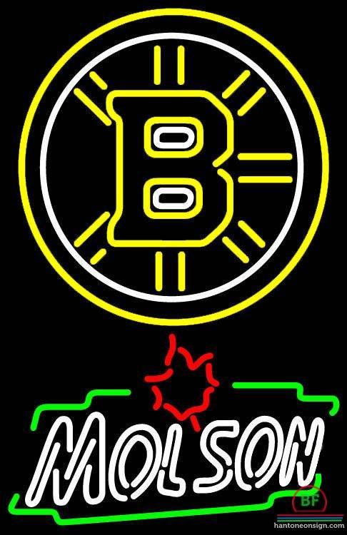 Molson Canadia Boston Bruins Neon Sign Teams Neon Light