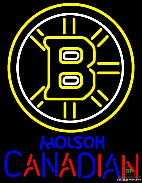 Molson Canadia Boston Bruins Neon Sign Teams Neon Light