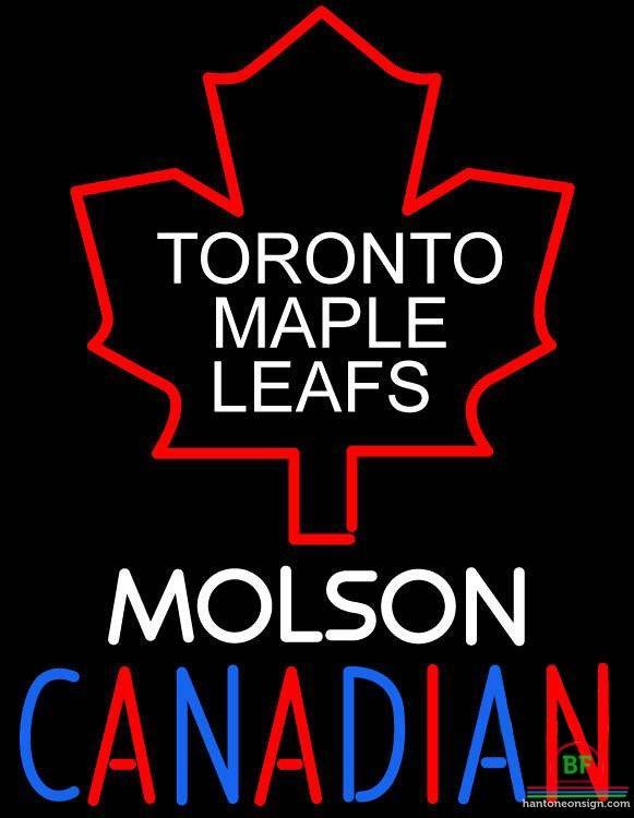 Molson Canadia Toronto Maple Neon Sign Teams Neon Light