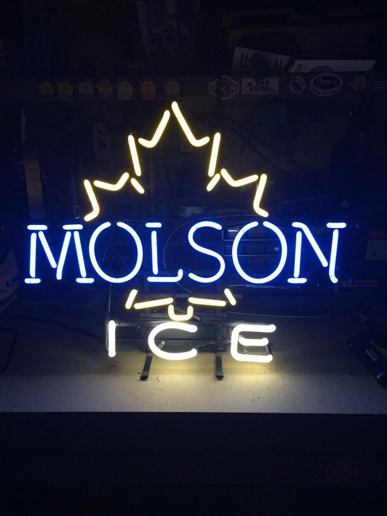 Molson Canadian Ice Neon Sign