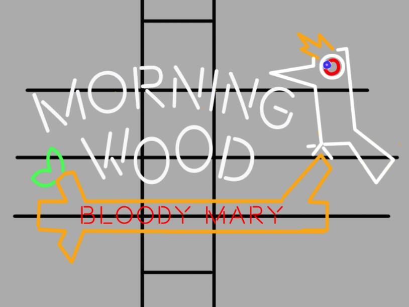 Morning Wood Beer Neon Sign Rear Neon Light