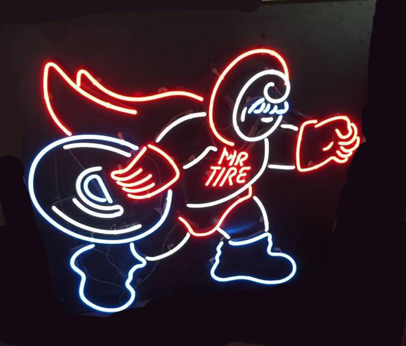 Mr Tire Neon Advertising Neon Sign Neon Light
