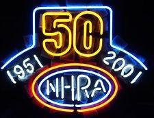 NHRA Championship 50 Anniverary 1951-2001 Garage Neon Sign Neon Light