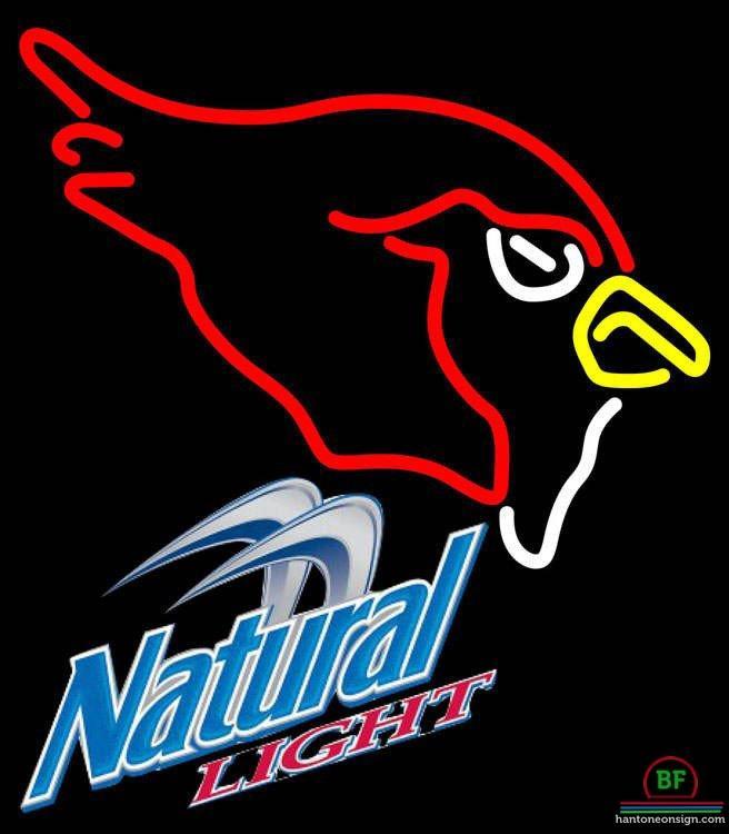 Natural Light Arizona Cardinals Neon Sign Teams Neon Light