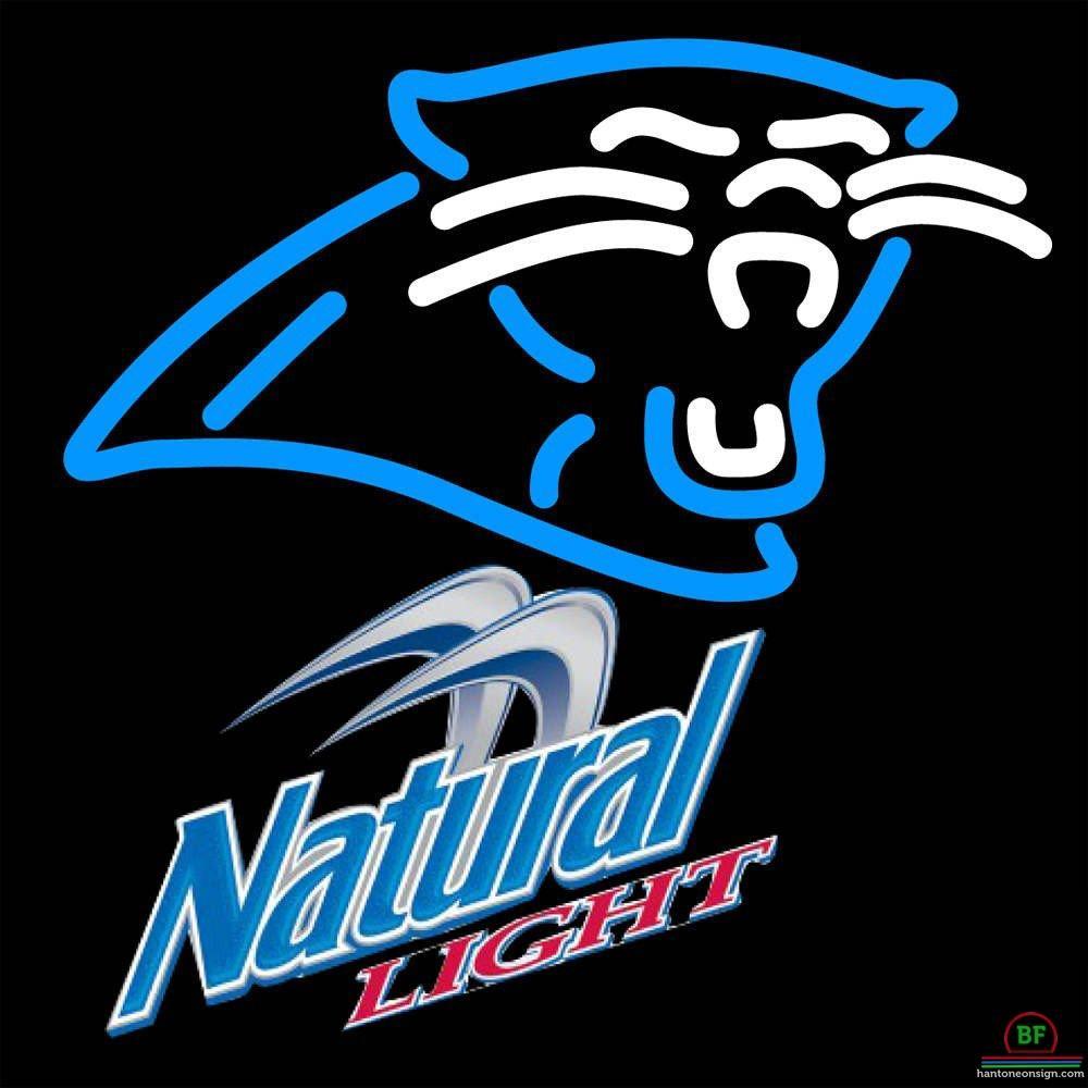 Natural Light Carolina Panthers Neon Sign Teams Neon Light