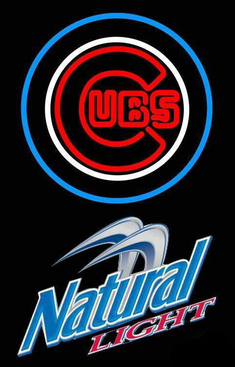 Natural Light Chicago Cubs Neon Sign Teams Neon Light