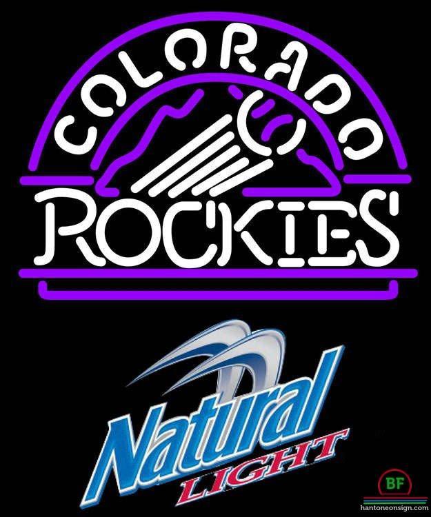 Natural Light Colorado Rockies Neon Sign Teams Neon Light