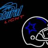 Natural Light Dallas Cowboys Helmet Neon Sign Teams Neon Light